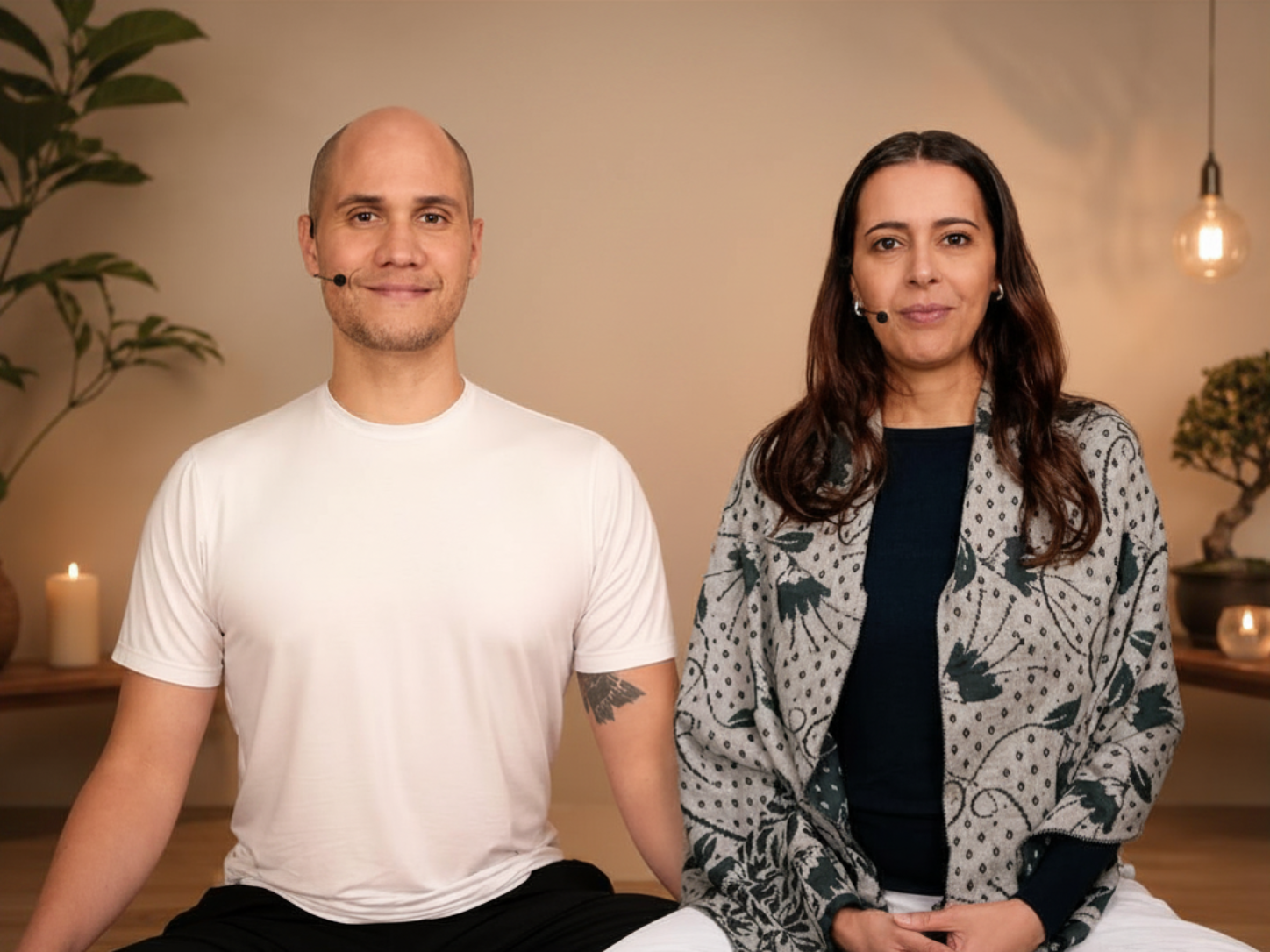 Ricardo Mitra e Luciana Prakash, criadores do portal Yoga para Você
